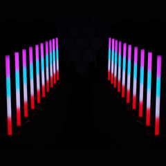 8x Equinox Pulse Tube LED Rainbow Colour Changing DJ Disco Party Light Effect