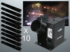 10x Showtec FX Shot 50 cm elektrische Konfetti-Patronen (gemischt) inkl. Elektrische Kanone