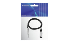 Omnitronic Adapterkabel XLR(M)/Klinke Stereo 2M Schwarz