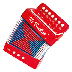 The Busker Mini Accordian - Red