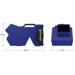 Machine à bulles Audibax Bubble 40 Blue XL avec télécommande sans fil et ensemble de fluides
