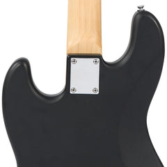 Vintage Vj75 5 String Bass - Maple Fb - Gloss Black