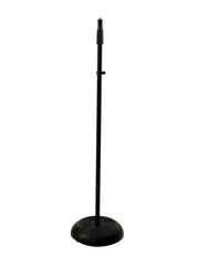 Omnitronic Microphone Stand Heavy Round Base Black Mic Stand Anti-Vibration