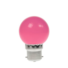 Lampe de balle de golf LED en polycarbonate Prolite 1 W, rose BC