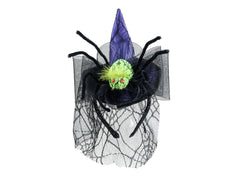 Costume d'Halloween Europalms Chapeau de sorcière avec araignée