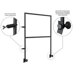 Global Truss GT Stage Deck 0.8m Handrail