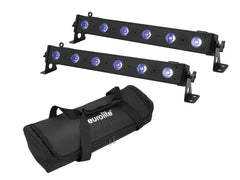 Eurolite Set 2X Led Bar-6 Qcl Rgb+Uv Bar + Soft-Bag