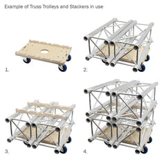 Global Truss Trolley for 2 x F34 (Predrilled for 4 Optional Wheels)