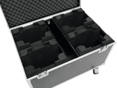 Flightcase 4x TMH-X5 with wheels