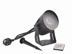 Spot extérieur LED EUROLITE 15W RGBW QuickDMX avec piquet