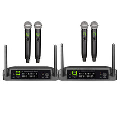 Q Audio QWM11 V2 Quad UHF Wireless Handheld Microphone 4 Way