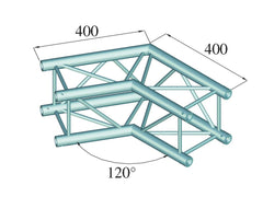 Alutruss Decolock Dq4-Pac22 2-Wege-Ecke 120?Bk