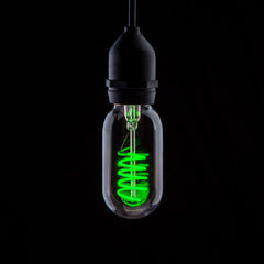 Lampe à filament spirale funky Prolite 4 W LED T45 ES, vert