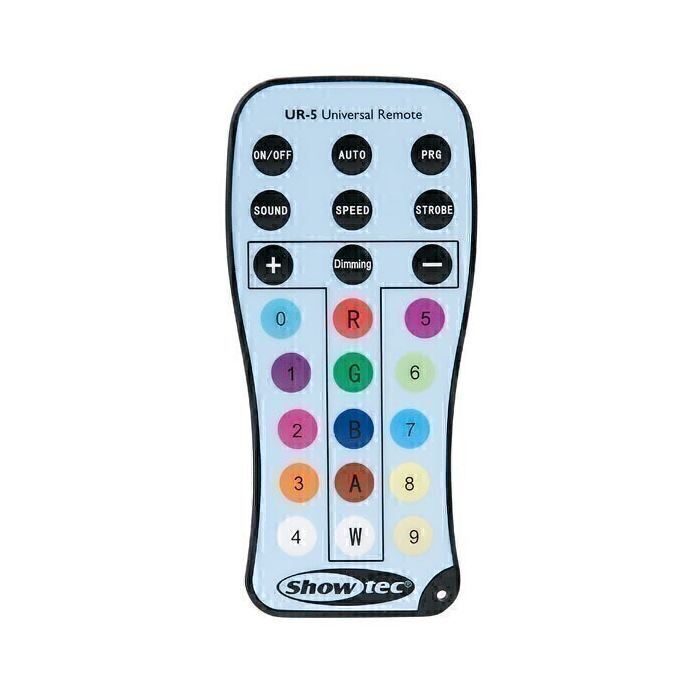Showtec UR-5 Universal IR Remote for battery lights and Cameleon RGBW ...