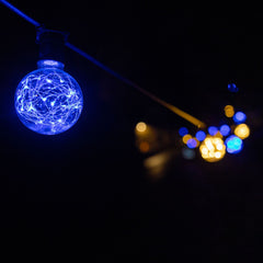 Prolite 1.7W LED G95 BC Poly Star Polycarbonate Lamp, Blue