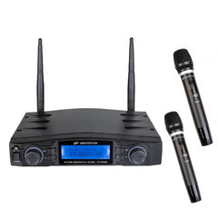 JB Systems HF-TWIN Système de microphone sans fil UHF double portable