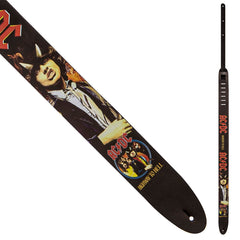 Perris 11007 2.5" Acdc Highway To Hell Leather Guitar Strap