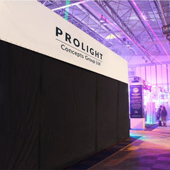 LEDJ 2 x 6m Black Serge Drape Curtain Backdrop