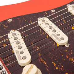 Vintage Electric Guitar- Maple Fingerboard - Firenza Red