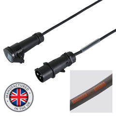 Mennekes 2m 1.5mm 16A Male - 16A Female Cable, Mennekes