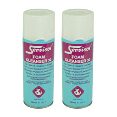 2x Servisol Foam Cleanser 30 Multipurpose Cleaner Anti Static Computer 400ml