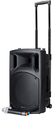 BST Nomad 12 UHF Wireless Mic Portable PA System CD Player Bluetooth 400W