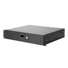 Adam Hall Rack Drawer 2U Aluminium Heavy Duty Studio Flightcase Touring Lockable