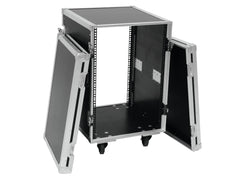 Roadinger Rack Profi Km 16U 55Cm mit Rollen