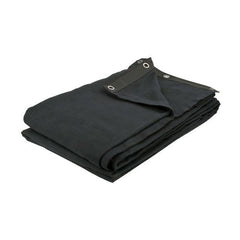 Showgear Backdrop 300(w) x 400(h) cm black Dekomolton 160 g/m2 13 shockcords
