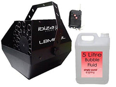 Ibiza Battery Bubble Machine + Wireless Remote & Fluid