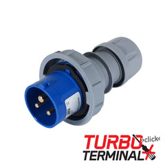 PCE 16A 230V 2P+E IP67 Stecker Grau (0132-6tt)