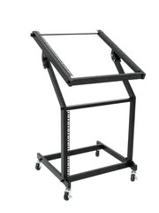 Support Rack Omnitronic 12U/10U réglable sur roulettes