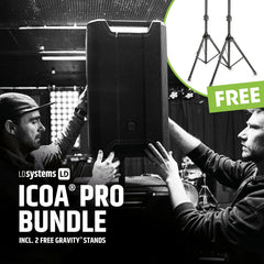 2x LD Systems ICOA 15 A Pro Active 15" Speaker **PROMO - GET FREE GRAVITY SPEAKER STANDS*