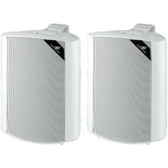 Monacor EUL-60/WS 100V White Speaker Pair Sound System inc Bracket