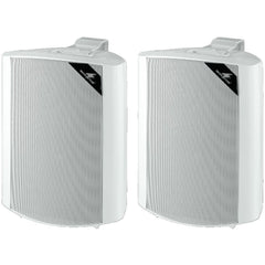 Monacor EUL-60/WS 100V White Speaker Pair Sound System inc Bracket