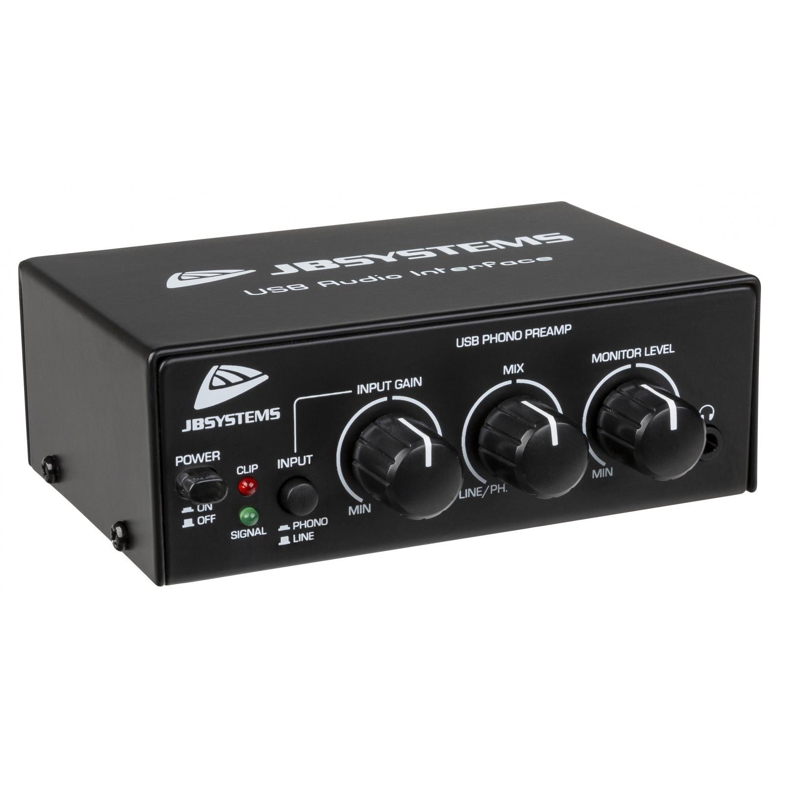JB Systems USB Audio Interface Phono Line Level Preamplifier Laptop Co