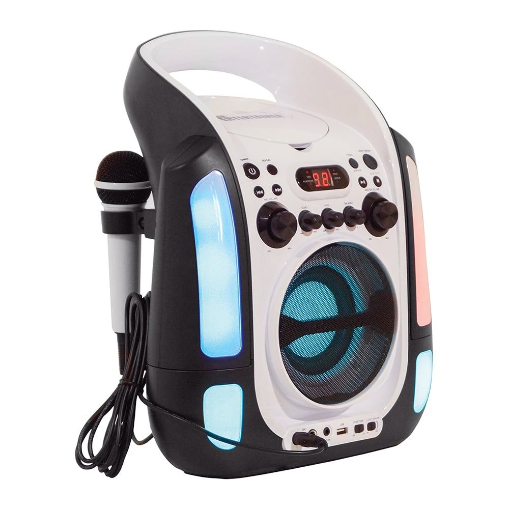 Machine à karaoké Bluetooth de FanFun, machine à chanter avec 2 micros Machine à karaoké Bluetooth de FanFun, machine à chanter avec 2 micros