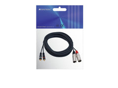Omnitronic Adapterkabel 2Xxlr(M)/2Xrca 6M Bk