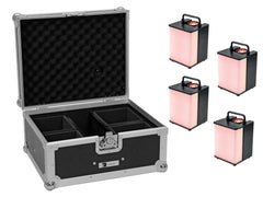 EUROLITE Set 4x AKKU UP-1 Glow QCL Flex Spot QuickDMX + étui
