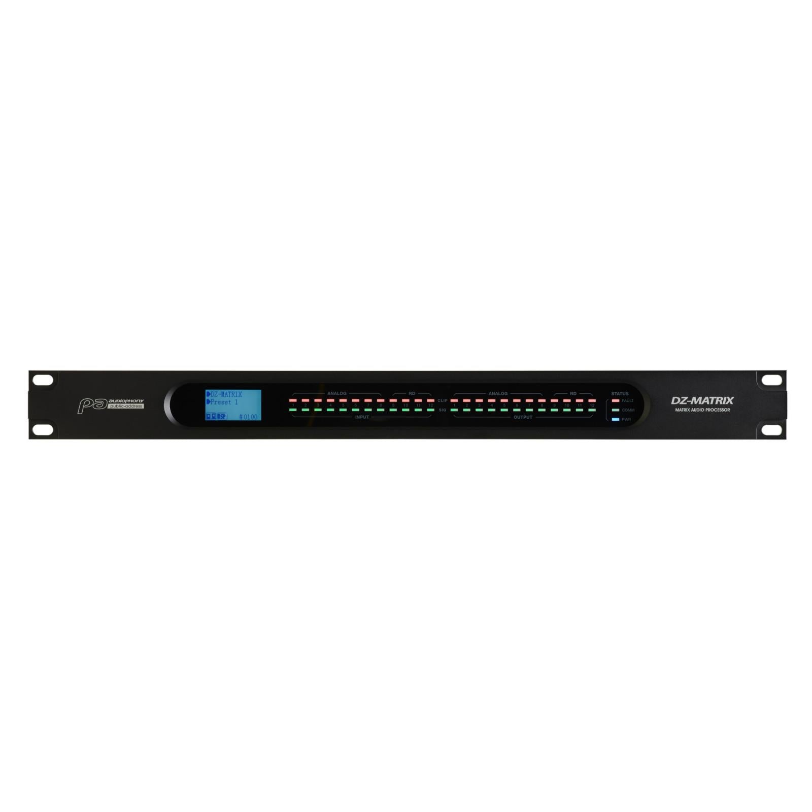 Audiophony PA DZ-MATRIX Digital Matrix 12x12, 8 Digital Inputs/Outputs ...