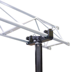 LEDJ Blanc LED DMX Noir Starcloth (6m x 3m) inc. Système de fermes