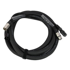 LEDJ 3m Combi IEC and XLR 3-Pin Male - Female DMX Cable