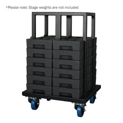 eLumen8 Stage Weight Trolley - Holds 24 x Stage Weight