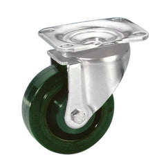 Guitel 37025 Schwerlast-Lenkrolle 100 mm mit grünem Rad