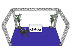 ALUTRUSS Truss set QUADLOCK 6082R U-Figure 7x4x3.5m (WxDxH)