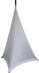 Ibiza Light Double Sided Speaker Stand Scrim White