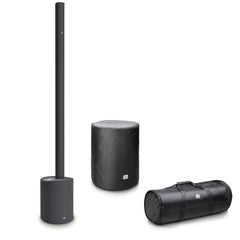 LD Systems Maui 5 Go Système de sonorisation colonne avec haut-parleurs à batterie avec sacs de transport DJ