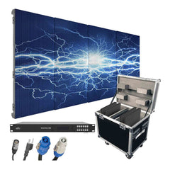 Chauvet DJ Vivid Video Wall Écran vidéo 4 x 4 avec pilote vidéo et Flightcase
