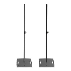 2x Gravity LS431B Square Base Lighting Stand with 3x M20 Mount