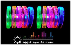 Bracelets LED Hercules - Flash au rythme de la musique DJ Disco Party